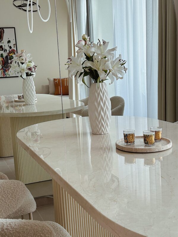 Massimo Marble Dining Table - Image 5